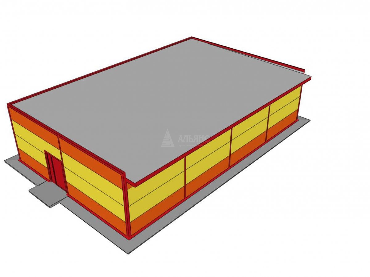 3D визуализация Магазин из сэндвич-панелей - фото 13