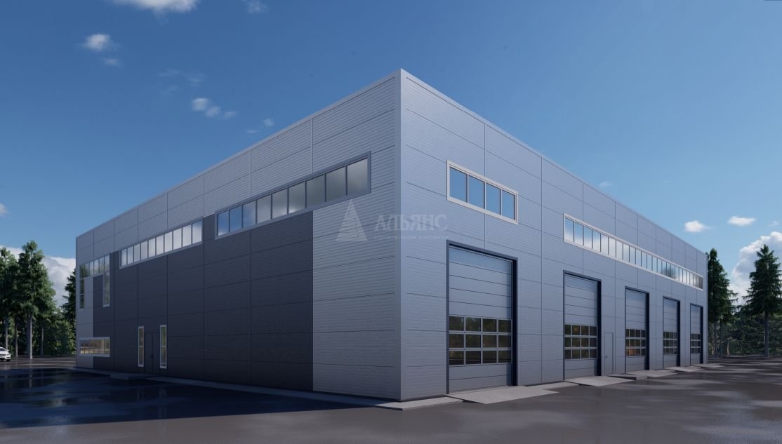 3D визуализация СТО из сэндвич-панелей - фото 3