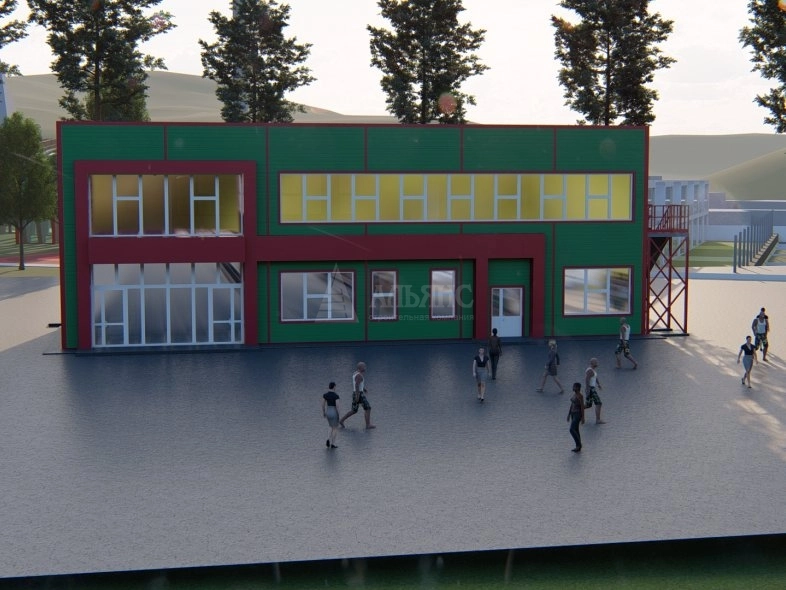 3D визуализация Офис из сэндвич-панелей - фото 1